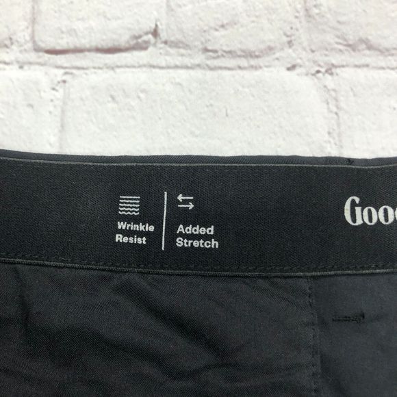 NWT Goodfellow & Co. Men Chino Tech Shorts Size 42 Black B222 -17 - Picture 7 of 16